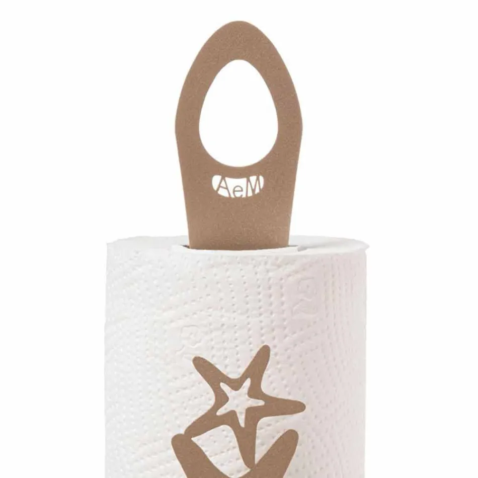 Marina Fantasy Kitchen Roll Holder in Iron Handmade in Italy - Maste Viadurini
