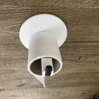 Toilet Roll Holder in White Corian or with Black Insert, Made in Italy - Elono Viadurini