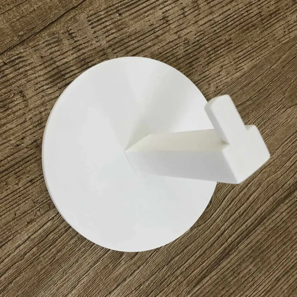 Toilet Roll Holder in White Corian or with Black Insert, Made in Italy - Elono Viadurini