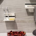 Toothbrush Holder for Bathroom in White Corian Design Quality Made in Italy - Elono Viadurini