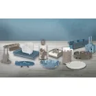 Modern Floral Napkin Holder in Precious Iron Made in Italy - Marken Viadurini