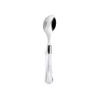 Polished Stainless Steel Cutlery and Transparent Acrylic Handle 24 Pcs - Brilli Viadurini
