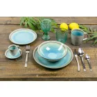 Design 24-piece cutlery set in tortoise effect steel - Rock Viadurini