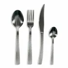 24 Piece Designer Serving Cutlery in Tortoiseshell Effect Steel - Rockpos Viadurini
