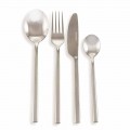 Service Cutlery in Design Steel 24 Pieces Modern Complete - Calamo