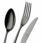 24 Pieces Luxury Polished or Sandblasted Colored Stainless Steel Cutlery - Lapis Viadurini