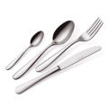 Polished Stainless Steel Cutlery Modern Essential Design 24 Pieces - Mekano