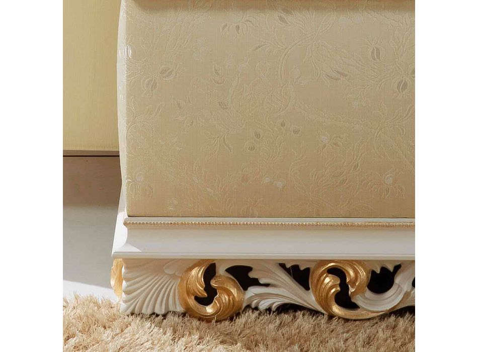 Pouf container bedside rug with a classic Zais design, made in Italy Viadurini