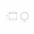 Pouf for Outdoor, in Polyethylene and Fabric or Leather - Mara Slide Viadurini