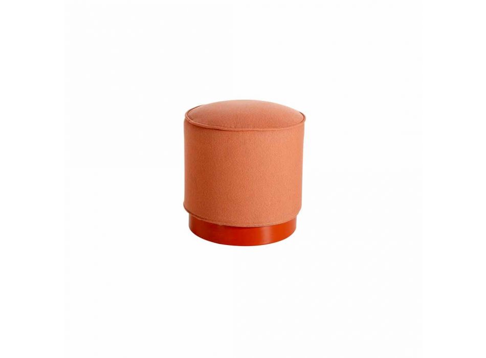 Pouf for Outdoor, in Polyethylene and Fabric or Leather - Mara Slide Viadurini