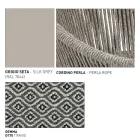 Garden Pouf with Aluminum and Weaving Basket - Tibidabo by Varaschin Viadurini