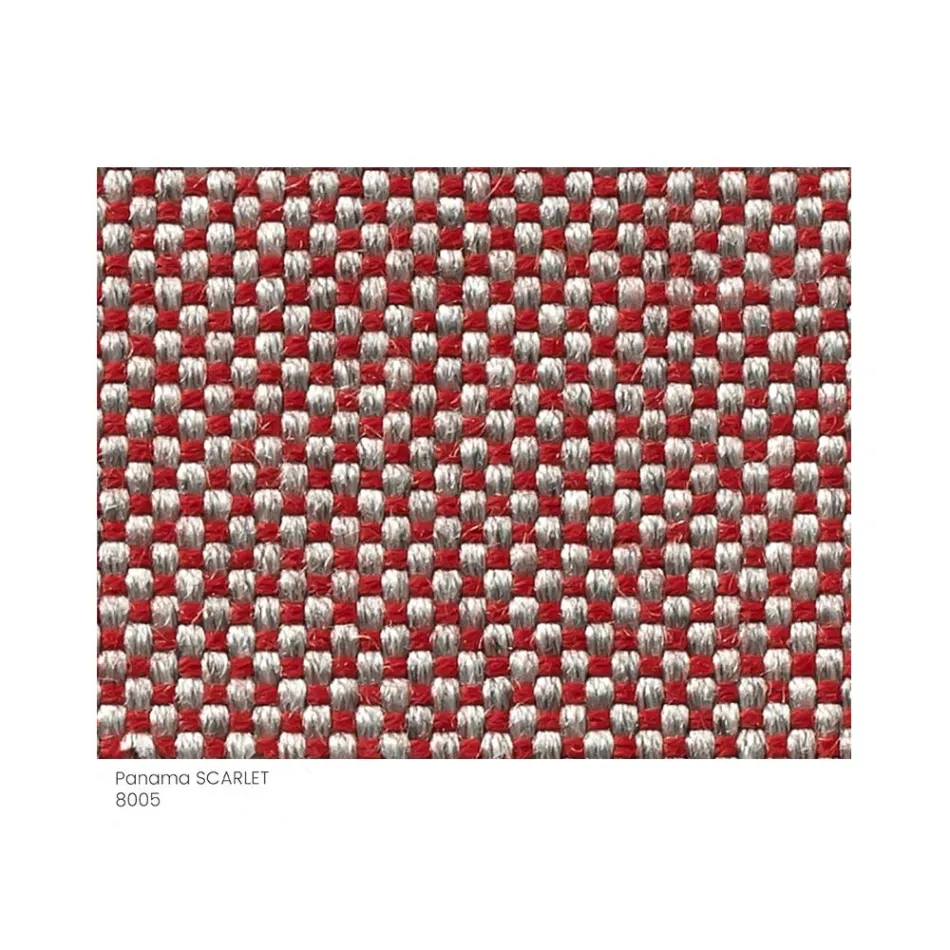 Fabric Garden Pouf with Metal Feet Made in Italy - Butter Viadurini