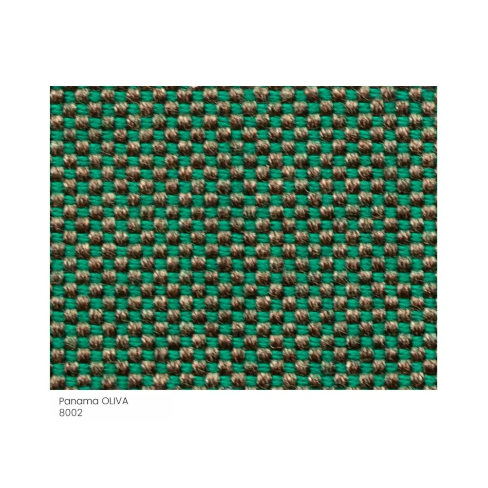 Fabric Garden Pouf with Metal Feet Made in Italy - Butter Viadurini