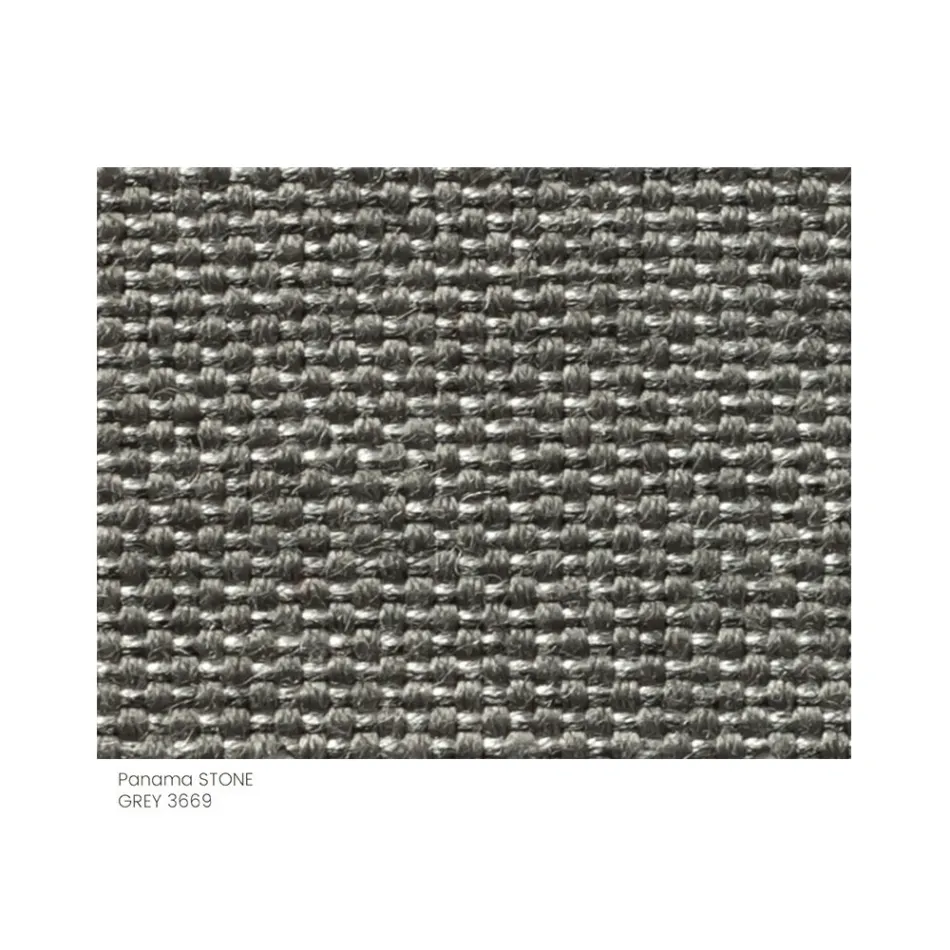 Fabric Garden Pouf with Metal Feet Made in Italy - Butter Viadurini