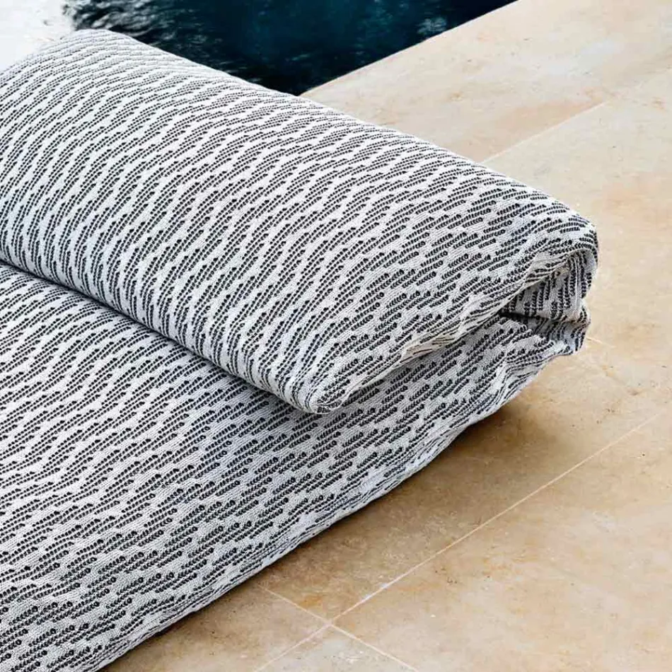 Design Single Outdoor Daybed Pouf, High Quality Made in Italy - Emanuela Viadurini