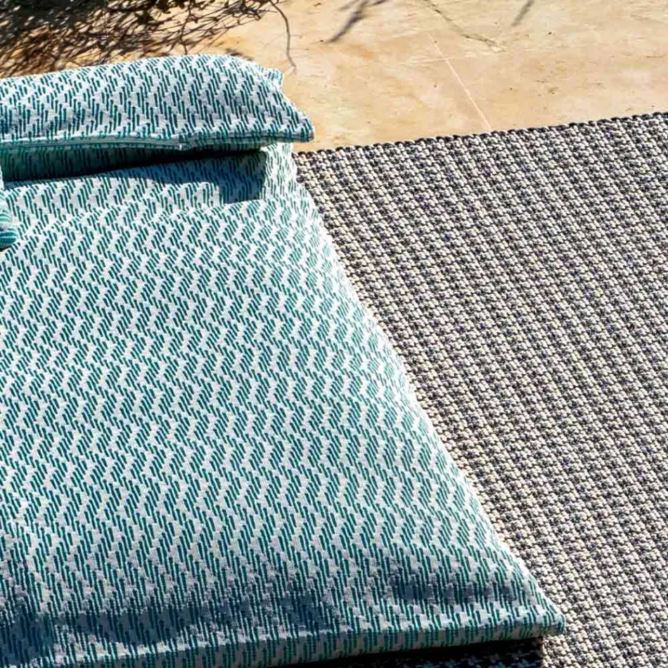 Design Single Outdoor Daybed Pouf, High Quality Made in Italy - Emanuela Viadurini