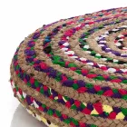 Pouf in Jute and Polystyrene of 2 Different Sizes - Rust Viadurini