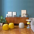 Colored soft pouf in polyurethane Slide Gelee, produced in Italy