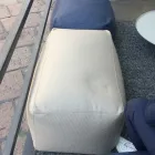 Soft Rectangular Ottoman Pouf for Indoor and Outdoor use in Fabric - Naemi Viadurini