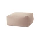 Soft Rectangular Ottoman Pouf for Indoor and Outdoor use in Fabric - Naemi Viadurini