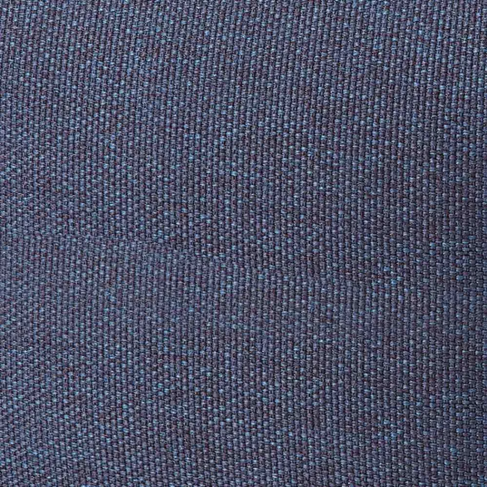 Soft Round Pouf for Indoor or Outdoor Living Room in Colored Fabric - Naemi Viadurini