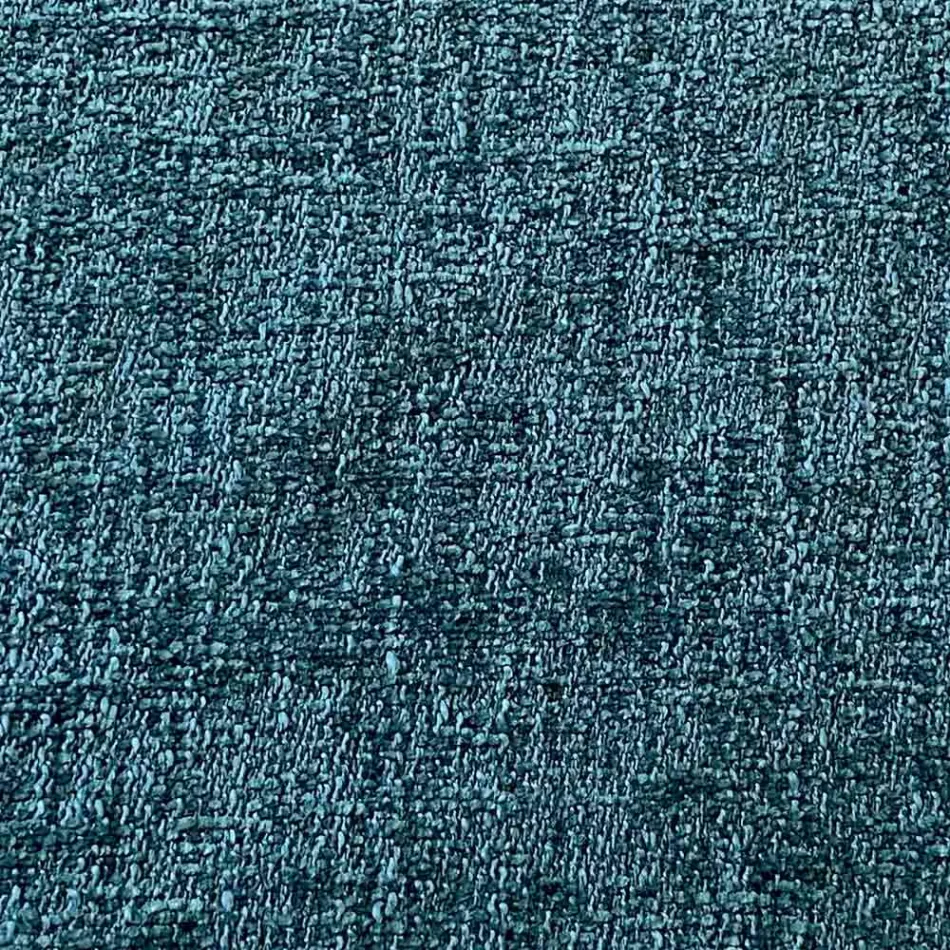 Round Ottoman Pouf for the Living Room in Colored Chenille 3 Sizes - Evelyne Viadurini