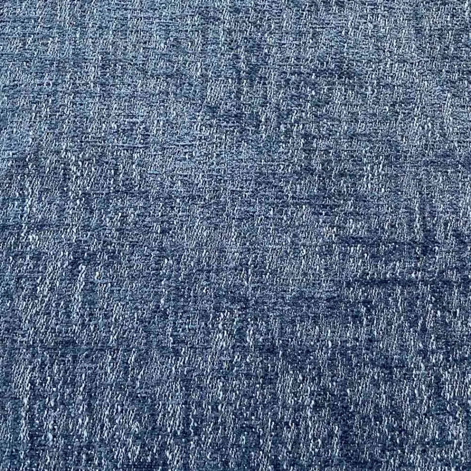 Round Ottoman Pouf for the Living Room in Colored Chenille 3 Sizes - Evelyne Viadurini