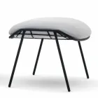 Varaschin Summer outdoor pouf / footstool in fabric and steel Viadurini