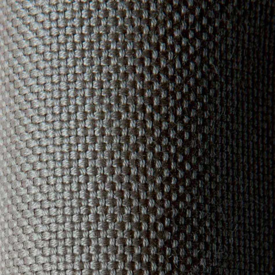 Square Outdoor Design Pouf in Metal and Fabric Made in Italy - Selia Viadurini