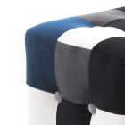 Pouf Covered in Fabric with Patchwork Technique - Bromo Viadurini