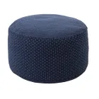 Round Garden Pouf in Polypropylene in 3 Colors Made in Italy - Francisco Viadurini