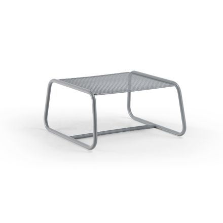 Pouf Coffee Table for the Garden Design in Colored Metal Made in Italy - Karol Viadurini