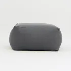 Pouf Garden Table in Outdoor Fabric Anthracite Color - Maestrale Viadurini