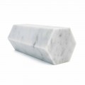Decorative Prism Bookend in White Carrara Marble or Black Marquinia - Trocco
