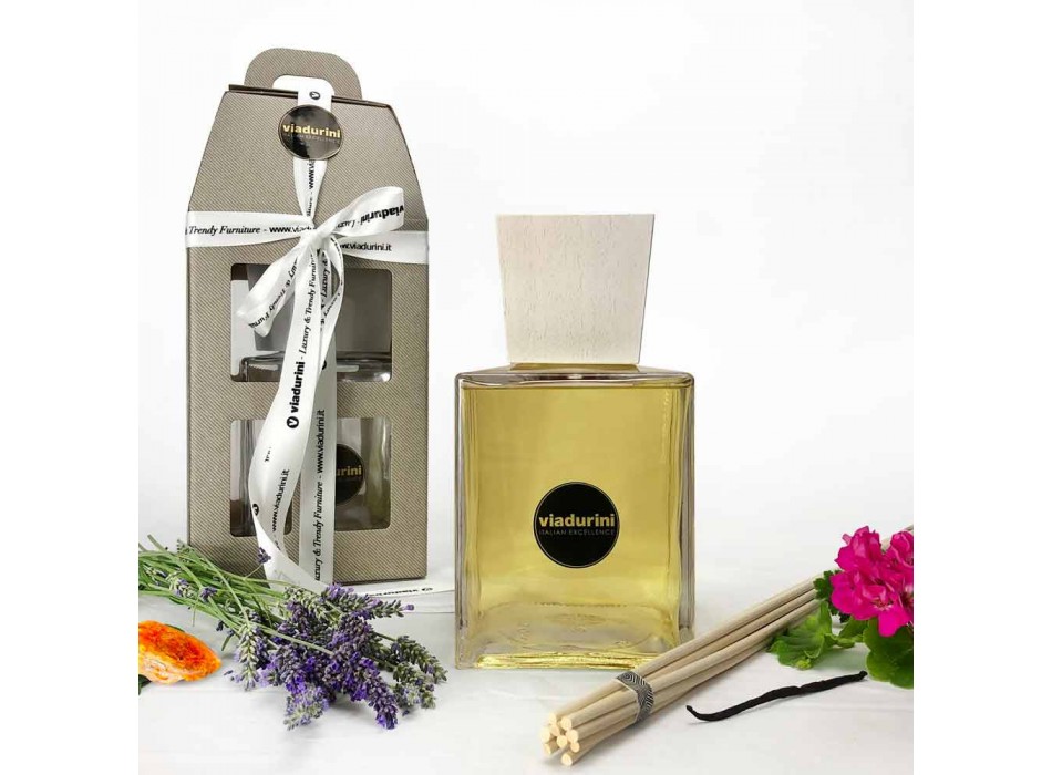 Amber Fragrance Home Air Freshener 2.5 Lt with Sticks - Romaeterna Viadurini
