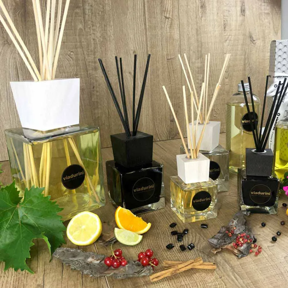 Amber Fragrance Home Air Freshener 2,5 Lt with Sticks - Sassidimatera Viadurini