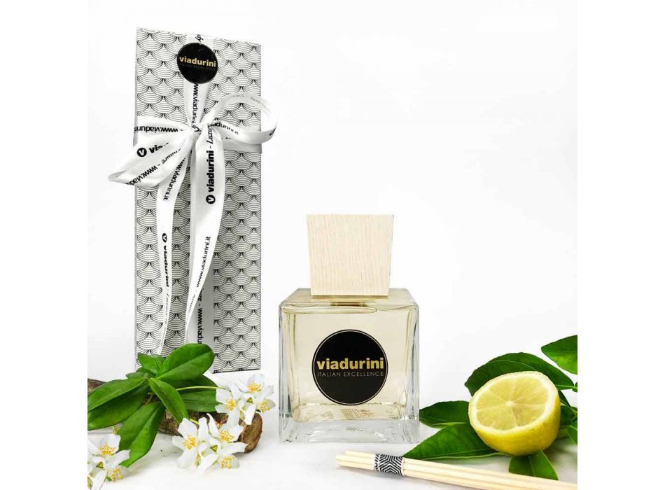 Leather Fragrance Room Air Freshener 500 ml with Sticks - Lavecchiavenezia Viadurini