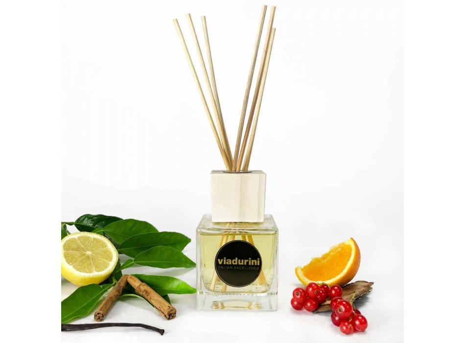 Mandarin and Cinnamon Room Fragrance 200 ml with Sticks - Lamaddalena Viadurini