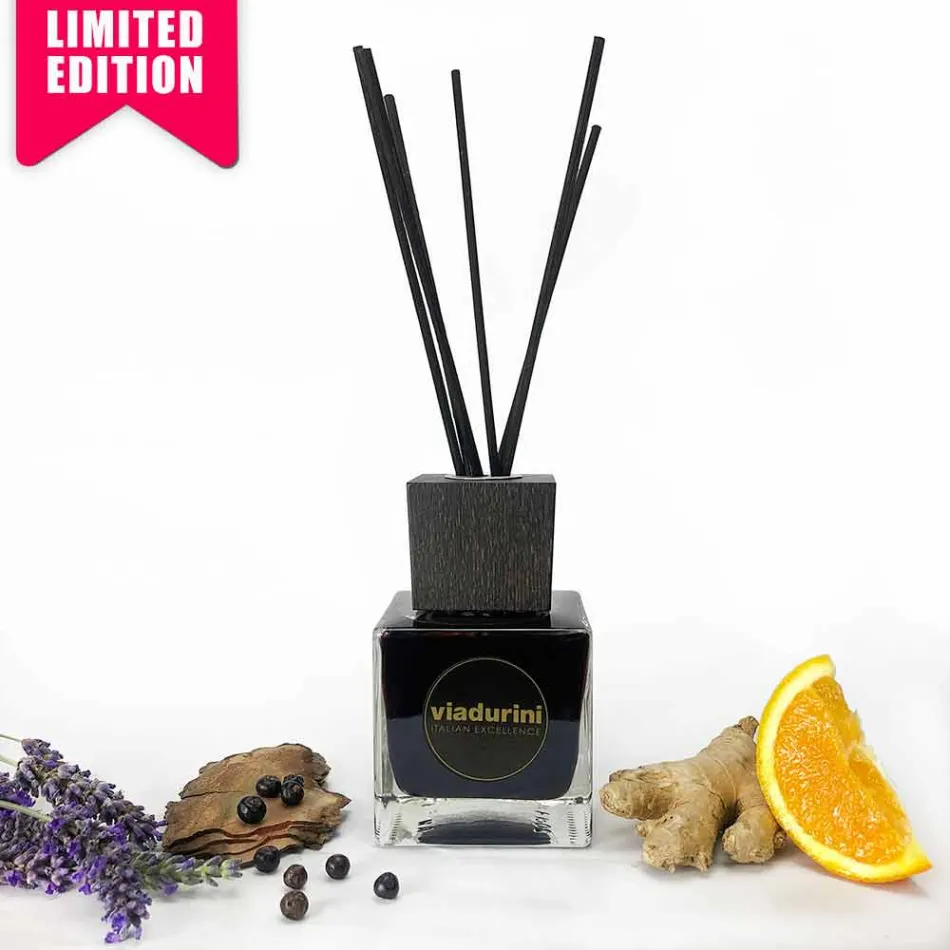 Home Fragrance Ginger Black Pepper 200 ml with Sticks - Viaduriniinblack Viadurini