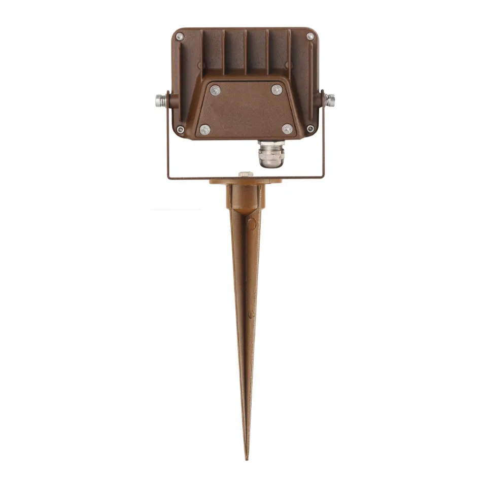 4 Pieces Corten Aluminum Outdoor Led Spotlight Projector - Light Blue Viadurini