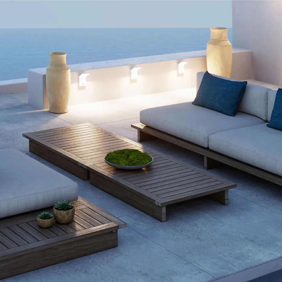 Aluminum Outdoor Led Projector with Motion Sensor - Nerea Viadurini