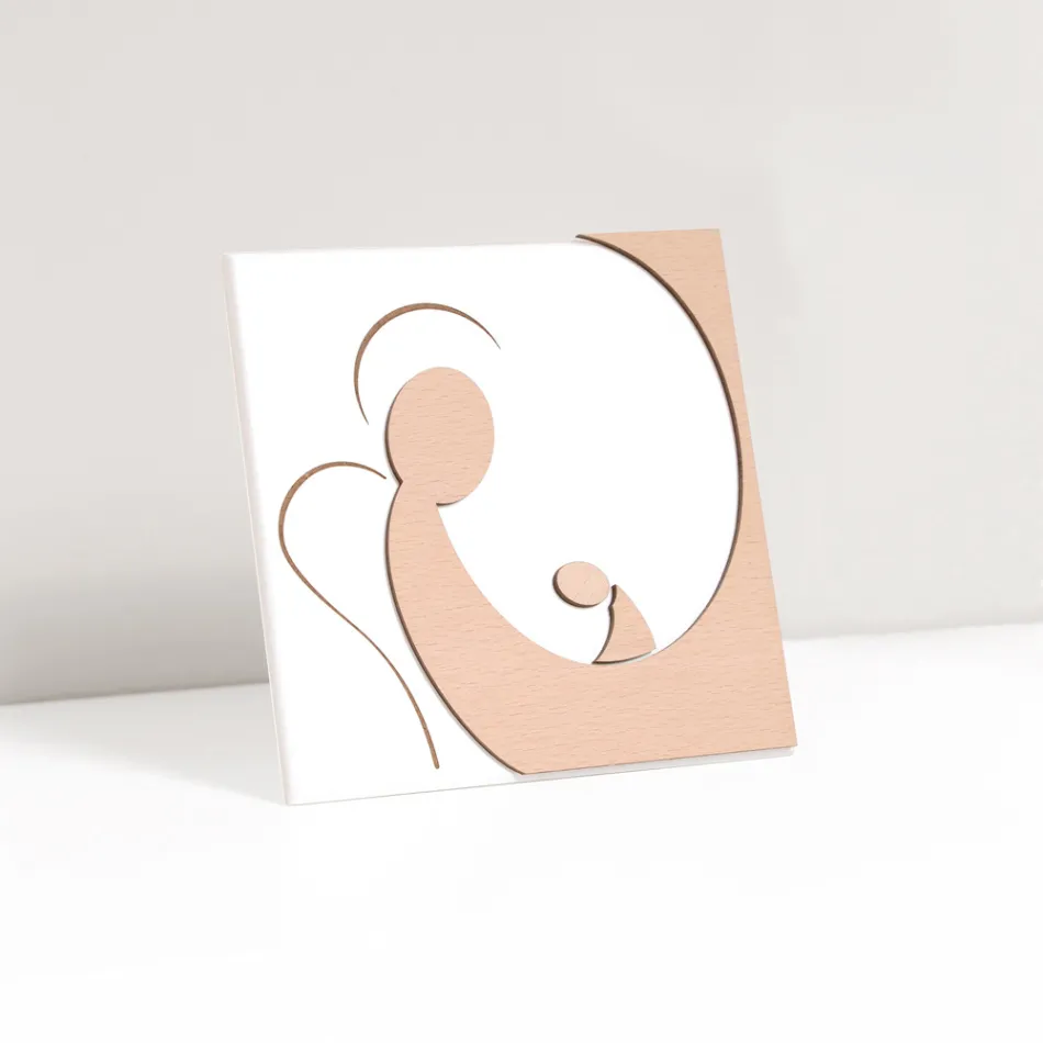 Small picture depicting the Mother's Angel Laser Engraved Made in Italy - Augustina Viadurini