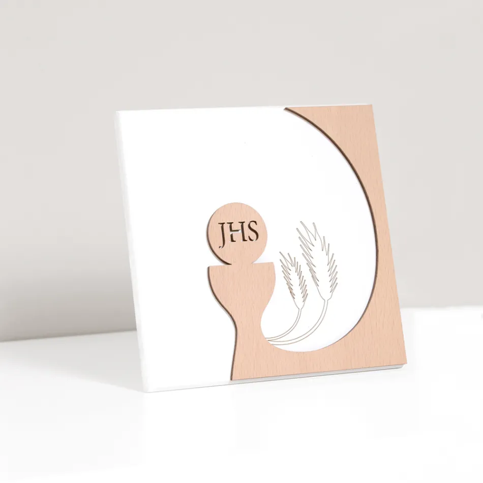 Small picture depicting the Eucharist Laser Engraved Made in Italy - Ingrid Viadurini