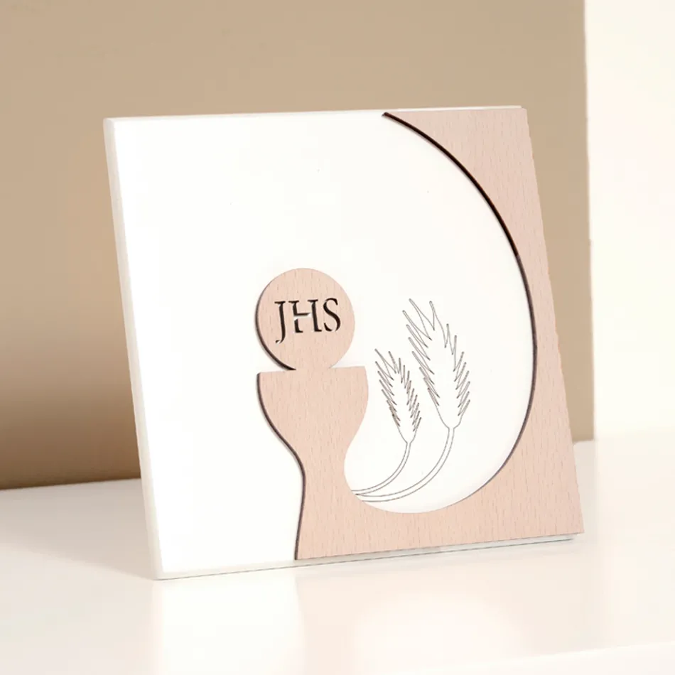 Small picture depicting the Eucharist Laser Engraved Made in Italy - Ingrid Viadurini