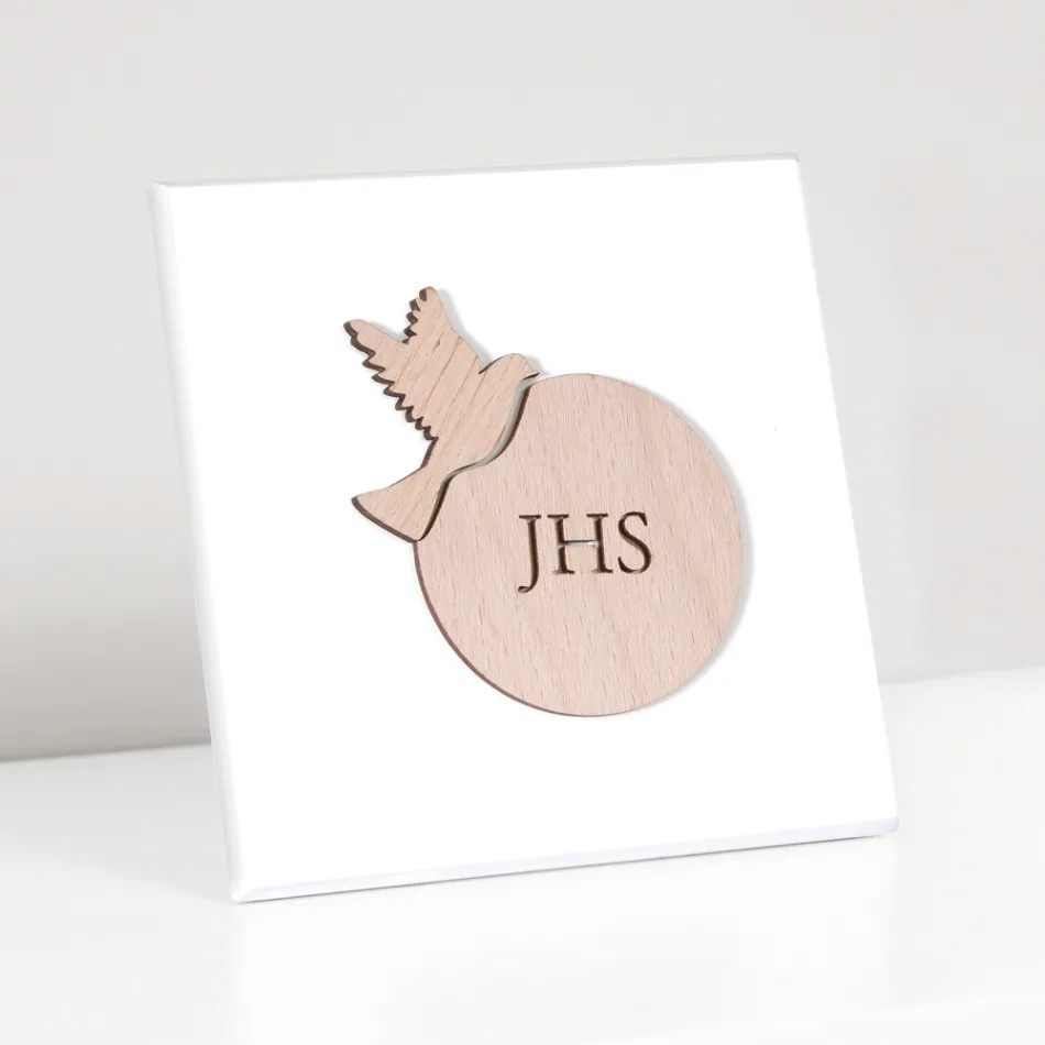 Laser Engraved Picture Depicting the Confession Made in Italy - Jeremiah Viadurini