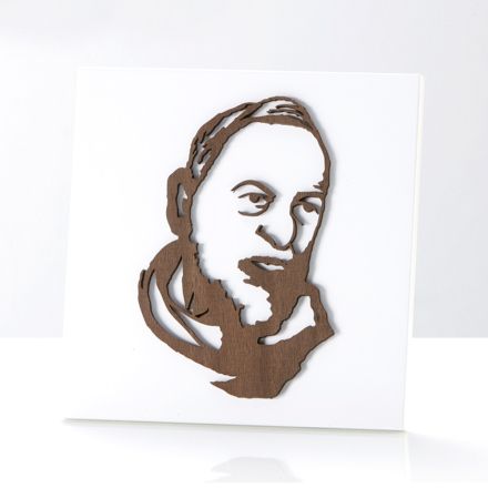 Small picture depicting Padre Pio Laser Engraved Made in Italy - Barbara Viadurini
