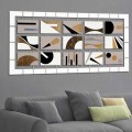 Abstract painting Craig, with 15 panels, modern design