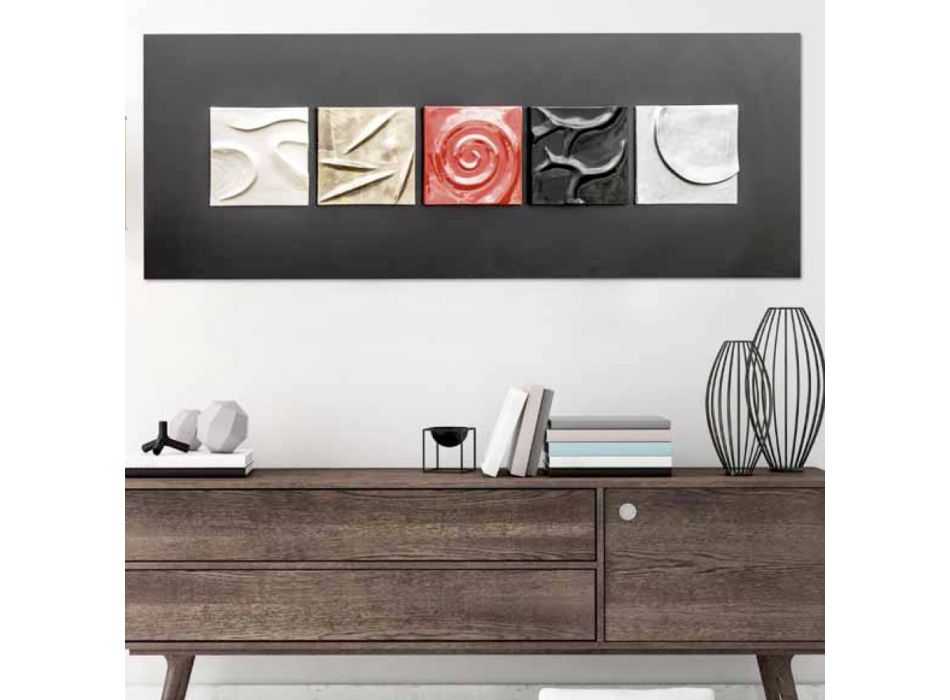 Moma hand-decorated abstract design painting  Viadurini