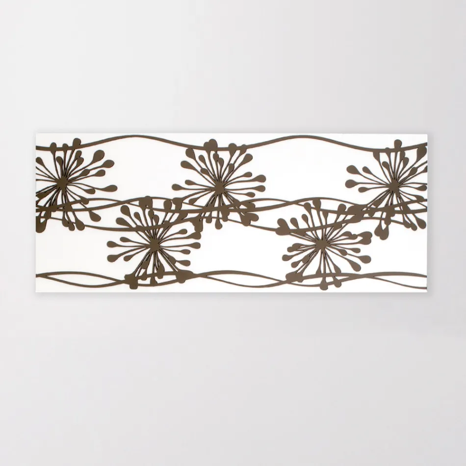 Picture with Anemones Made with Laser Made in Italy - Tomoko Viadurini
