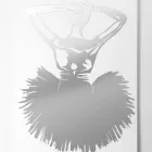 Painting with Mirror Decoration of Dancer Made in Italy - Evie Viadurini